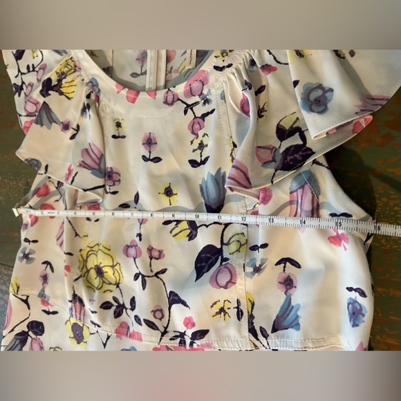 Rebecca Taylor Floral Top/ blouse Size 4 - Picture 9 of 10